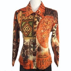 Abstract tribal print blazer PM